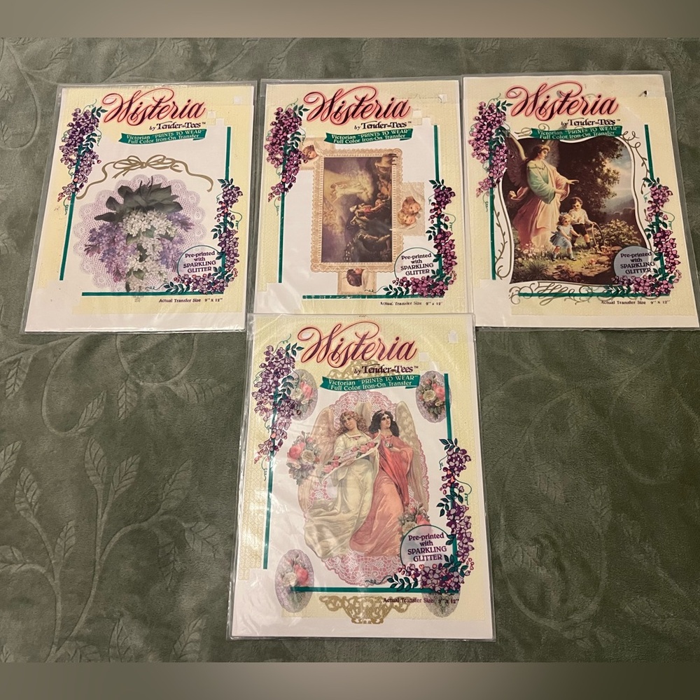 Wisteria Vintage 1991 Iron-on Transfers